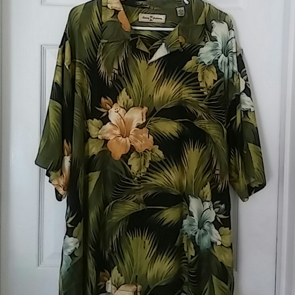 Tommy Bahama silk button down shirt.